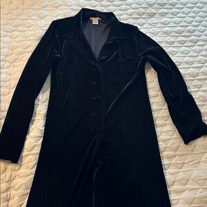 CAbi Classic Black stretchy velvet jacket